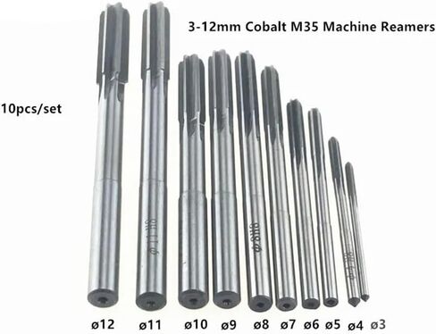 10pcs الكوبالت HSS H8 مستقيمة طحن عرقلة مجموعة أدوات قطع آلة القطع 3/4/5/6/7/9/9/10/11/12 مم in Saudi Arabia
