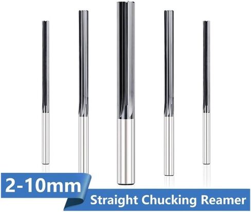 Straight Flute Carbide Machine Reamer 4/6 Flute Chucking Reamer Machine Cutting Tools 2 2.5 3 4 5 6 7 8 9 10mm(6x30x60-6F) in Saudi Arabia