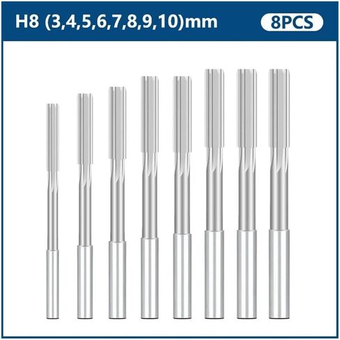 HSS M35 Machine Reamer H8 Straight Shank Chucking Reamer 2/2.5/3/4/5/6/6/6/7/8/10/10/11/11MM MLING REAMERS (H8 4.0) in Saudi Arabia