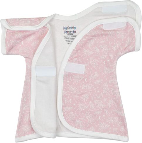 Girl's Open-Shoulder Short-Sleeve Ultra Soft NICU Dress - NICU Friendly - Preemie (3-6lbs) in Kuwait