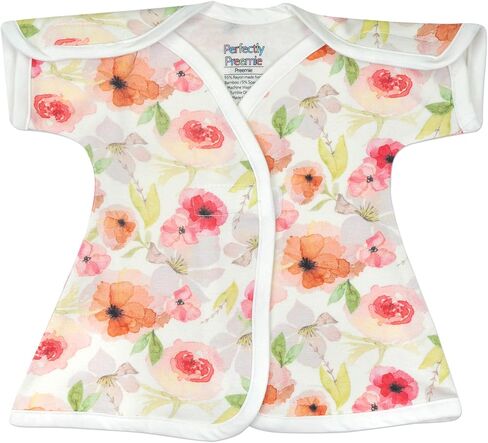 Girl's Open-Shoulder Short-Sleeve Ultra Soft NICU Dress - NICU Friendly - Preemie (3-6lbs) in Kuwait