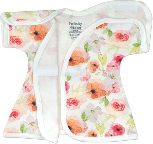 Girl's Open-Shoulder Short-Sleeve Ultra Soft NICU Dress - NICU Friendly - Preemie (3-6lbs) in Kuwait