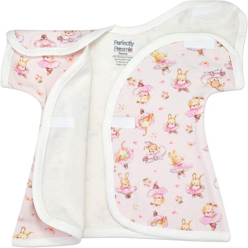 Girl's Open-Shoulder Short-Sleeve Ultra Soft NICU Dress - NICU Friendly - Preemie (3-6lbs) in Kuwait
