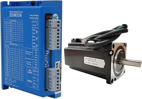1pcs Open Loop Stepper Motor Kit 4N.m 566oz-in Stepping Motor and Driver Step Motor Units for Computerized Numerical Control Laser Tube Cutter(2DM556) in Kuwait