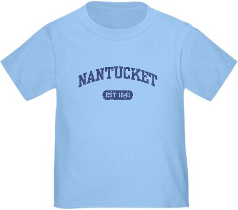 CafePress Nantucket EST 1641 Toddler T Shirt Cute Toddler Graphic Tee, 100% Cotton in Kuwait