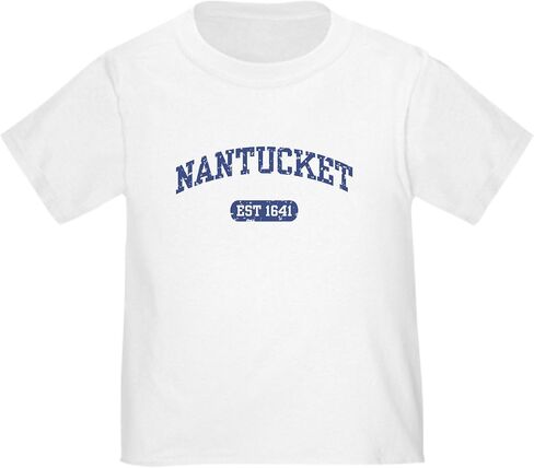 CafePress Nantucket EST 1641 Toddler T Shirt Cute Toddler Graphic Tee, 100% Cotton in Kuwait