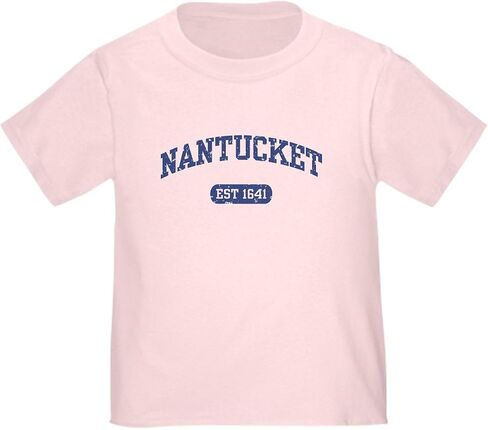 CafePress Nantucket EST 1641 Toddler T Shirt Cute Toddler Graphic Tee, 100% Cotton in Kuwait