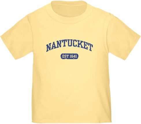 CafePress Nantucket EST 1641 Toddler T Shirt Cute Toddler Graphic Tee, 100% Cotton in Kuwait
