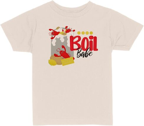 Boil Babe Cajun Crawfish Toddler Kids T-Shirt in Saudi Arabia