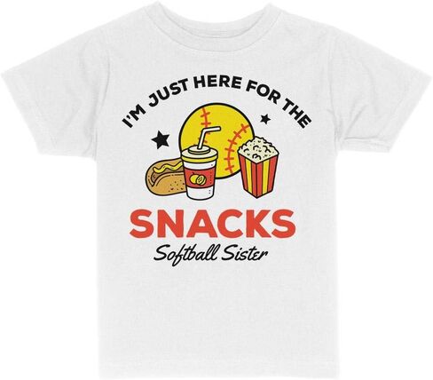 Softball Sister Sister Funny Toddler Kids T-Shirt in Kuwait