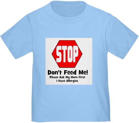 CafePress Don't Feed Me Allergies Toddler T Shirt Cute Toddler Graphic Tee, 100% Cotton in Kuwait