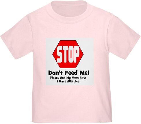 CafePress Don't Feed Me Allergies Toddler T Shirt Cute Toddler Graphic Tee, 100% Cotton in Kuwait