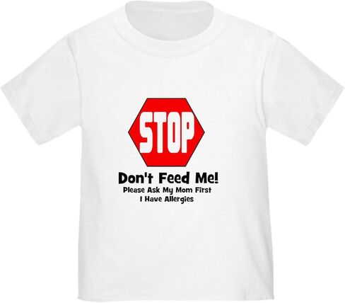 CafePress Don't Feed Me Allergies Toddler T Shirt Cute Toddler Graphic Tee, 100% Cotton in Kuwait
