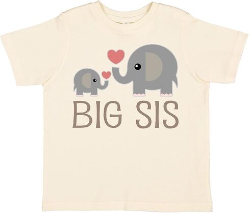 inktastic Big Sis Elephant Toddler T-Shirt in Kuwait