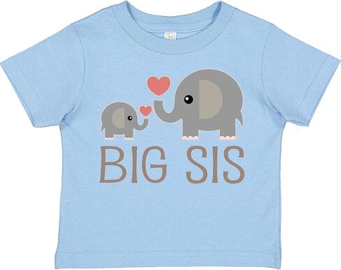 inktastic Big Sis Elephant Toddler T-Shirt in Kuwait