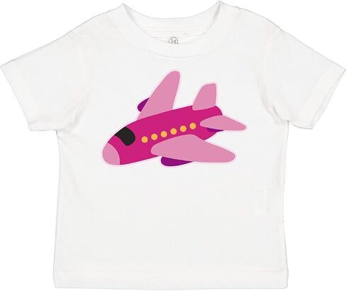 inktastic Girls Pink Airplane Pilot Toddler T-Shirt in Saudi Arabia