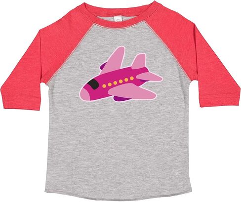 inktastic Girls Pink Airplane Pilot Toddler T-Shirt in Saudi Arabia