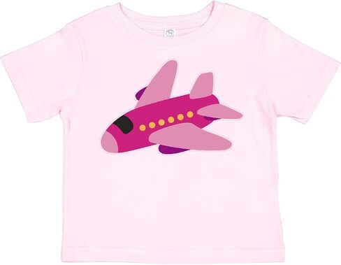 inktastic Girls Pink Airplane Pilot Toddler T-Shirt in Saudi Arabia
