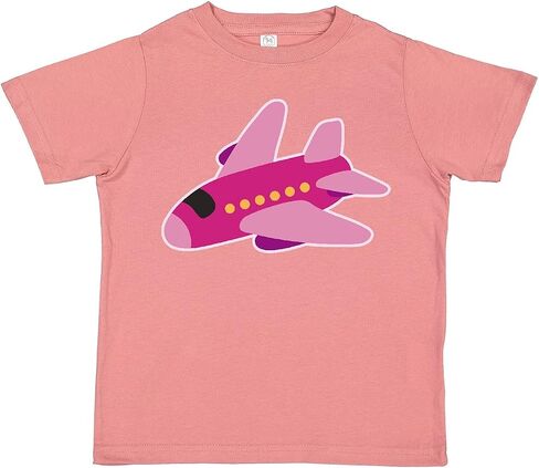 inktastic Girls Pink Airplane Pilot Toddler T-Shirt in Saudi Arabia