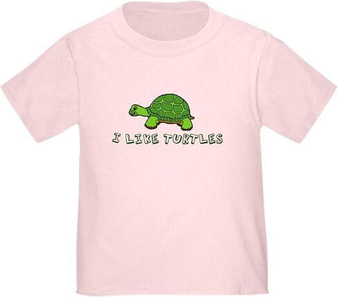 CafePress I Like Turtles Toddler T Shirt Cute Toddler Graphic Tee, 100% Cotton in Saudi Arabia