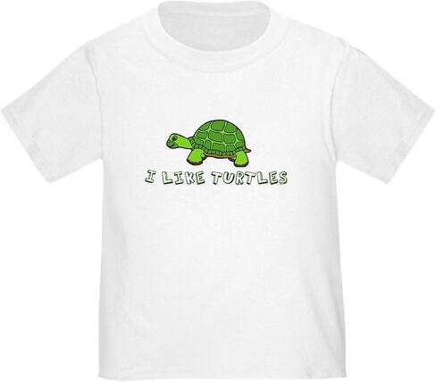 CafePress I Like Turtles Toddler T Shirt Cute Toddler Graphic Tee, 100% Cotton in Saudi Arabia