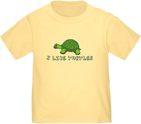CafePress I Like Turtles Toddler T Shirt Cute Toddler Graphic Tee, 100% Cotton in Saudi Arabia