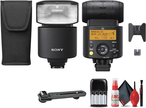 Sony HVL-F46RM Wireless Radio External Flash (HVL-F46RM) + AA Rechargeable Batteries + Cleaning Kit + Flash Bracket (Renewed) in Saudi Arabia