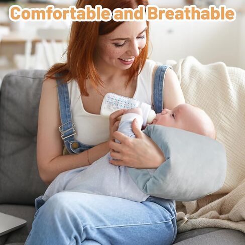 وسادة الذراع في Kakiblin Baby Feeding Arm ، وذراع التمريض الرضاعة الطبيعية الدعم لأمي ورضع الأطفال حديثي الولادة ، ومستحضرات التمريض المحمولة والقابلة للغسل ، ووسائد السفر للمولود الجديد (الرمادي) in Kuwait
