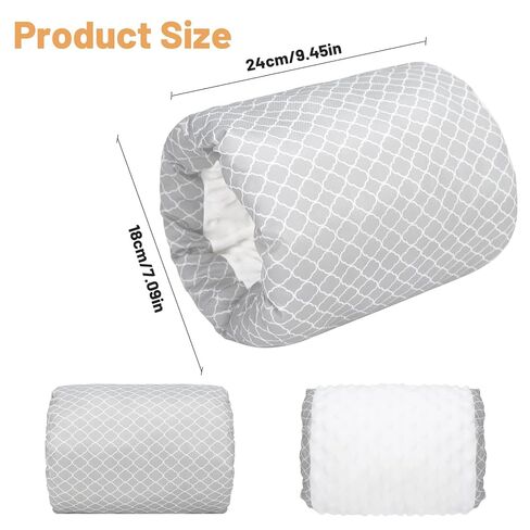 KAKIBLIN Baby Feeding Arm Pillow,Baby Nursing Arm Breastfeeding Pillows Support for Newborn Mom and Babies,Portable and Washable,Ergonomic Nursing Essentials, Travel Pillows for Newborn(Gray) in Kuwait