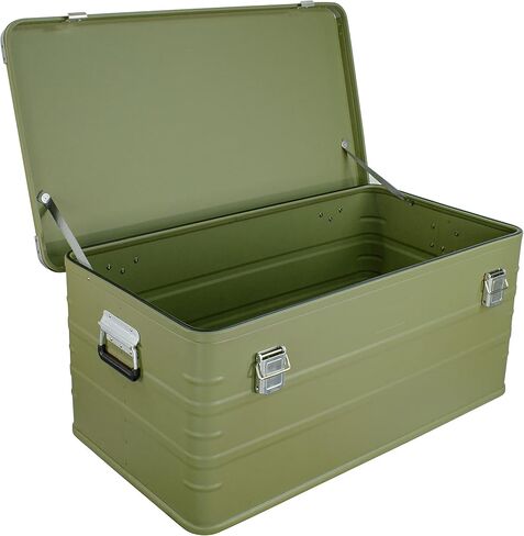Eylar Crossover Aluminum Overland Storage, Trunk, Metal Cargo Case, Storage Box (95L Large, Tan) in Saudi Arabia