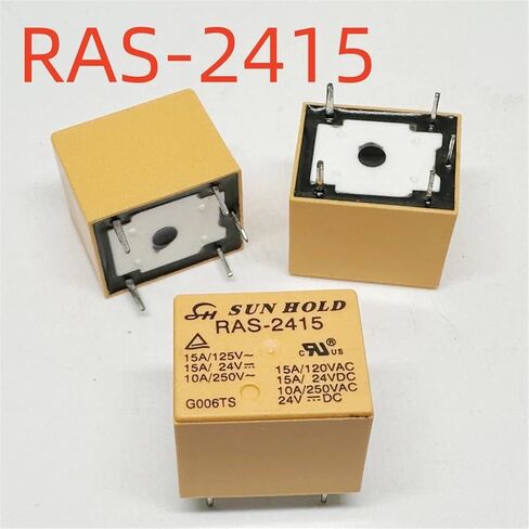 1pc RAS-0910 ; RAS-1210 ; RAS-1215 ; RAS-2415 ; RAS-0915 ; RAS-1220M (T73C-9V/12V/24V) Relay 5pins(Yellow RAS-1210 12V) in Kuwait