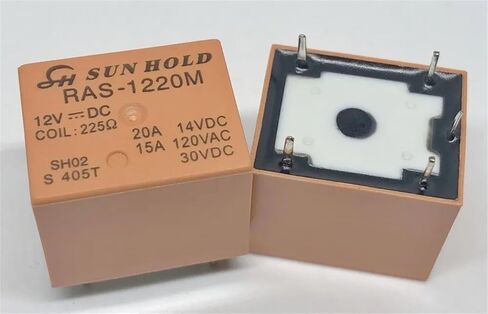1pc RAS-0910 ; RAS-1210 ; RAS-1215 ; RAS-2415 ; RAS-0915 ; RAS-1220M (T73C-9V/12V/24V) Relay 5pins(Yellow RAS-1210 12V) in Kuwait