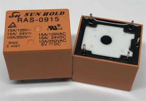 1pc RAS-0910 ; RAS-1210 ; RAS-1215 ; RAS-2415 ; RAS-0915 ; RAS-1220M (T73C-9V/12V/24V) Relay 5pins(Yellow RAS-1210 12V) in Kuwait