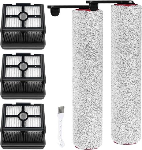 (7pcs) HEPA Filters & Replacement Parts Kit Brush Rollers Compatible Parts Accessories Kit For Tineco Floor ONE S6/S7 Pro Wet Dry Vacuum Cleaner, Replacement Inclue 3 Vacuum Filter, 3 Brush Rollers in Kuwait