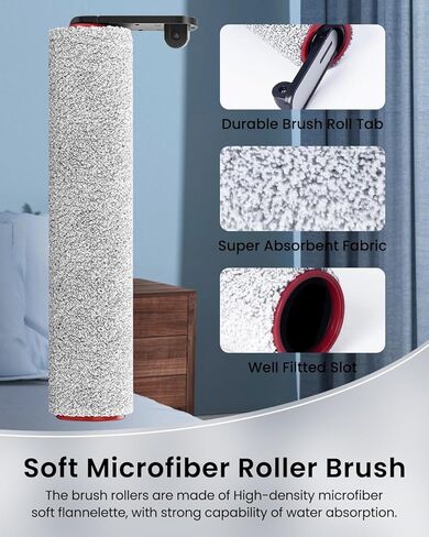 (7pcs) HEPA Filters & Replacement Parts Kit Brush Rollers Compatible Parts Accessories Kit For Tineco Floor ONE S6/S7 Pro Wet Dry Vacuum Cleaner, Replacement Inclue 3 Vacuum Filter, 3 Brush Rollers in Kuwait