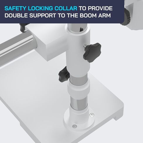 OMANO OM2300S -GX4-7.5X -45X - مجهر مجهر - تكبير المجهر - حامل الذراع أحادي الذراع الصناعي - عدسة بارلو 0.5x - ضوء 8W حلقة in Kuwait