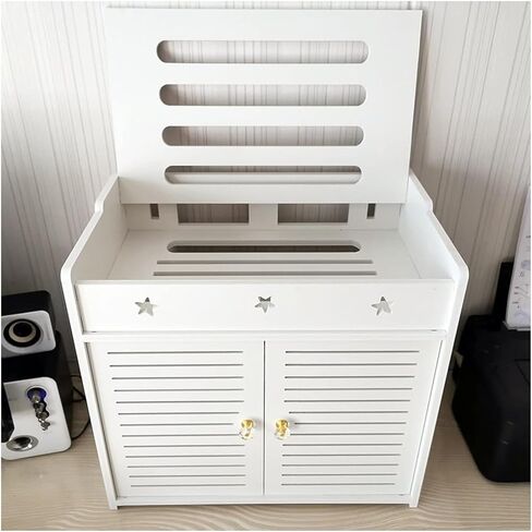 Router Shelf, 4-Shelf WiFi Router Storage Box, Modern Style, Floating Shelf, Router Storage in Saudi Arabia