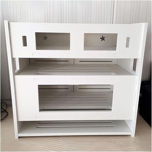 Router Shelf, 4-Shelf WiFi Router Storage Box, Modern Style, Floating Shelf, Router Storage in Saudi Arabia
