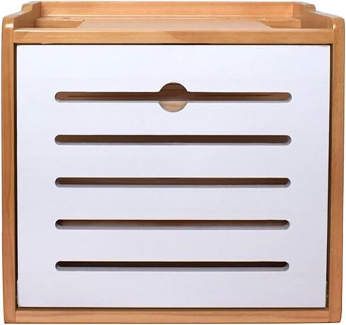 Router Storage Box，WiFi Router Storage Box, Wireless WiFi Storage Case, Router Shelf, Home Multimedia Weak Current Case, Wooden Decorative Shielding Box(B,32x23x30cm) in Saudi Arabia