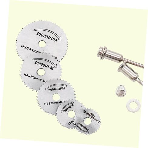 Homsfou Mini Circular Rades 7pc مجموعة 22 مم/25 مم/32 مم/35 مم/44 مم قاطع دوار لقطع المعادن الخشبية in Kuwait