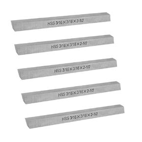5 PC HSS Square Tool Bit 3/16 "x 3/16" × 2-1/2 "مخرطة مخرطة الطحن