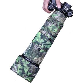 CHASING BIRDS Camouflage Waterproof Lens Coat for Nikon Z 180-600mm f/5.6-6.3 VR Rainproof Lens Protective Cover (Reed Camouflage, with 1.4X and 2.0X TC)