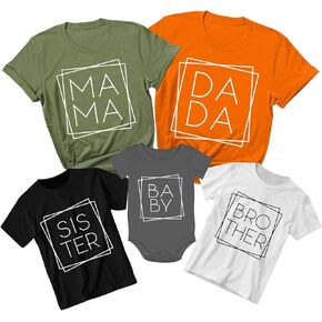 Mama Dada Baby Shirt, Mommy and Me Outfits, Family Matching Shirts, DADA T-Shirt, Matching Family Tshirt