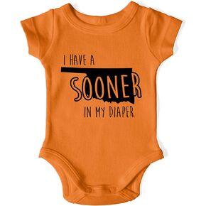 In My Diaper I Have A Sooner - Oklahoma Rival Sports Fans Baby One Piece