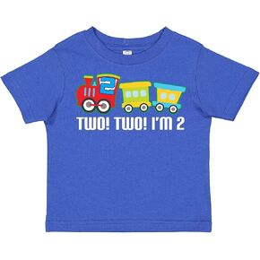 inktastic 2nd Birthday 2 2 Train Outfit Toddler T-Shirt
