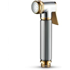 Handheld Bidet Toilet Sprayer Wall Mount Cloth Diaper Sprayer Compatible with Toilet Bidet Nozzle Hand Shower Stainless Steel Handheld Bidet Shower Nozzle,Chrome B,