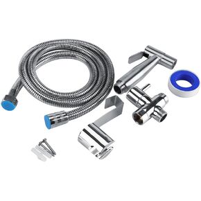 Bidet Sprayer for Toilet Handheld Cloth Diaper Sprayer Bathroom Jet Sprayer Kit Spray Attachment with Hose Stainless Steel Easy Install Great Water Pressure for Bathing Pets