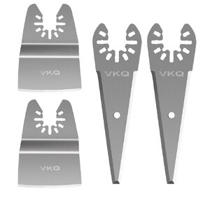 4PCS Oscillating Tool Scraper Blades to Remove for Caulk Adhesive Sealant Removal, Compatible with for DewAl Bosch Dremel Rockwell