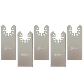 Rectangular Flush Universal Oscillating Caulking Cutter, Multitool Scraper Blades for Caulk Adhesive Sealant Removal (5-Pack)