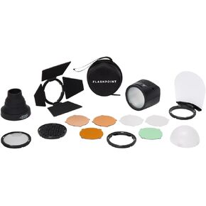 Flashpoint eVOLV 200 Round Flash Head with Accessory Kit (Replacement for Godox H200R & AK-R1)